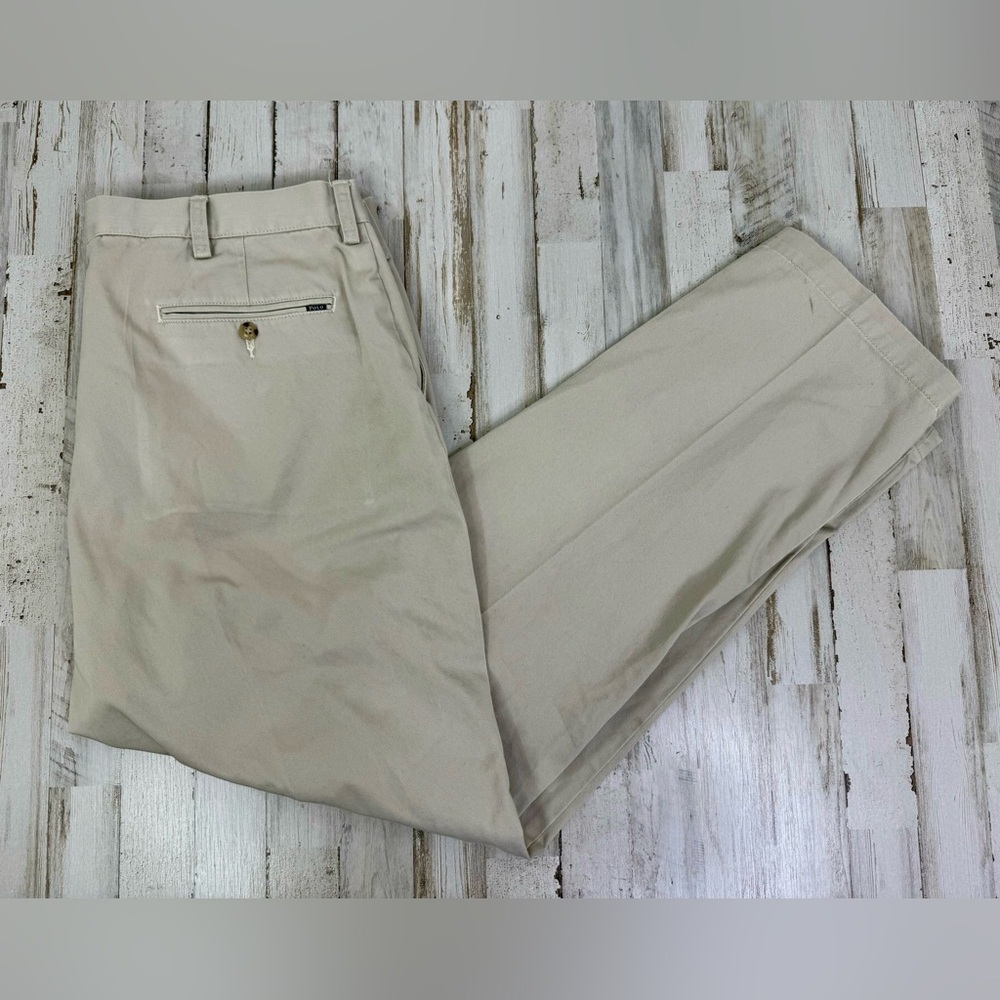 Polo Ralph Lauren Men’s Chino Stretch Straight Fit Pants Beige 40x32